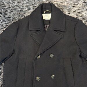 Zara Kids Navy Peacoat